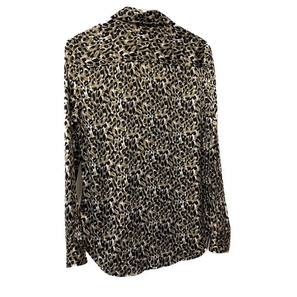Equipment Femme Leopard Print Button Down Blouse Size S/P - Picture 3 of 6
